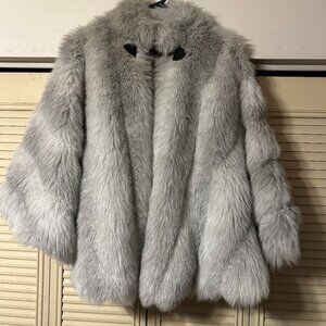 Christian Dior Mink Fur Cape with Collar, and Neck Leather Closure